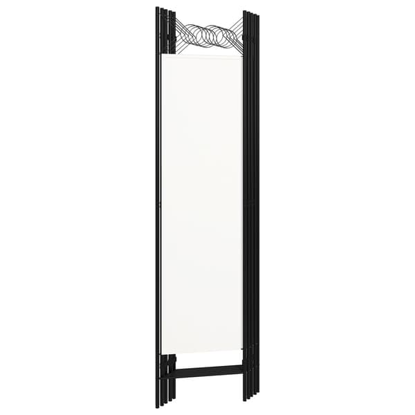 vidaXL Rumdeler 5 paneler hvid 200x180 cm Vit white