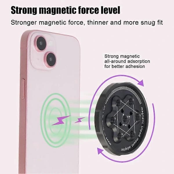2024 Opgraderet Magnetisk Tripod Selfie Stick til Magsafe Magnetisk Base