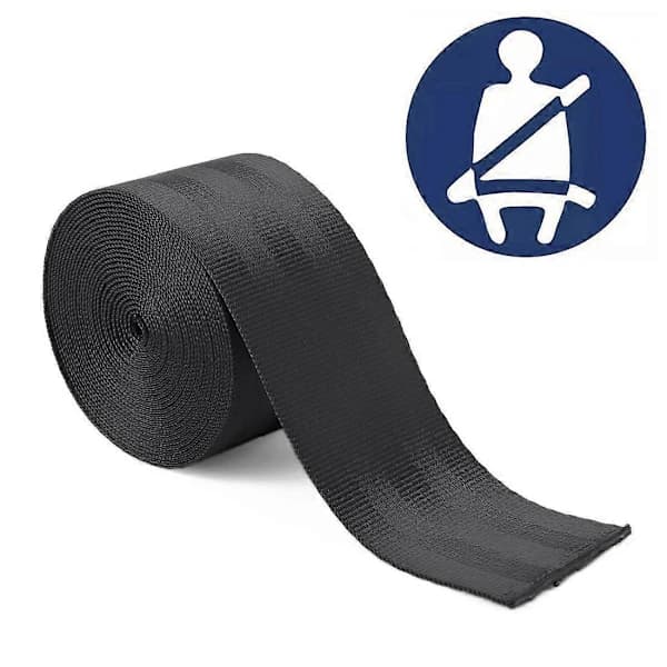 Bilmodifisert sikkerhetsbelte i polyester - FARGE: Babyblå
