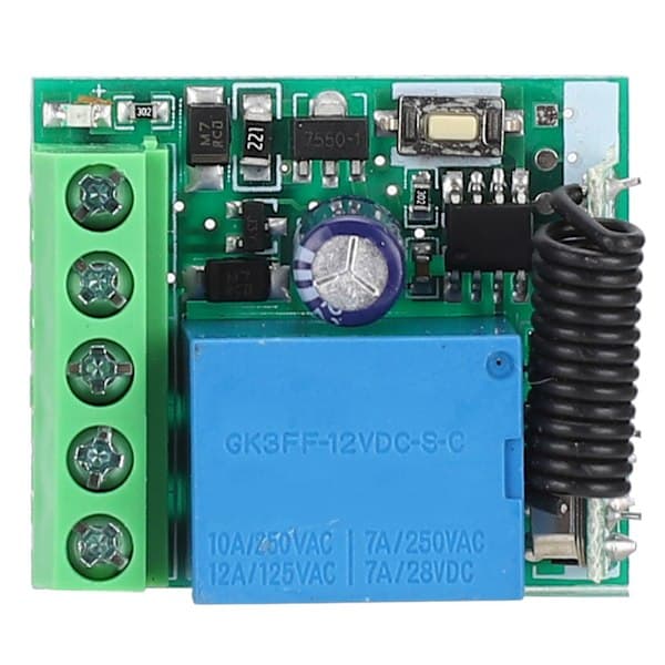12V Universal Wireless Remote Control Switch Replacement Automatic Self-locking Relay