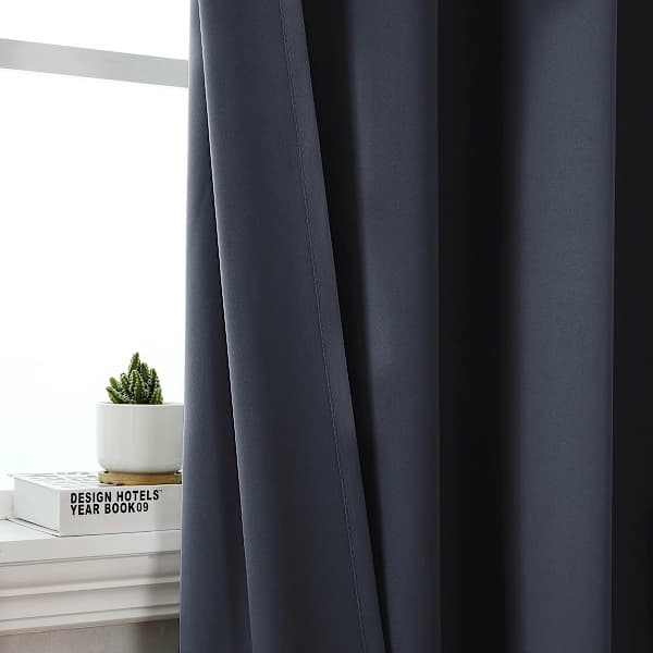 Blackout curtains insulating curtains black 140x175 cm modern