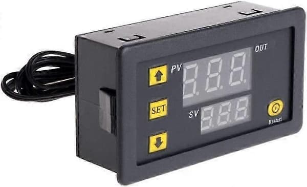 24V 20A W3230 LCD Digital Termostat Kontroller Regulator Högtemperaturlarm