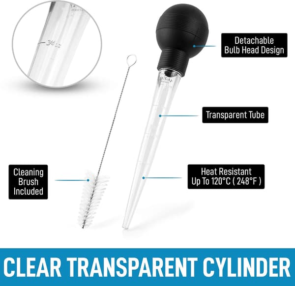 Large Turkey Baster with Cleaning Brush - Premium Baster Tool-FF-