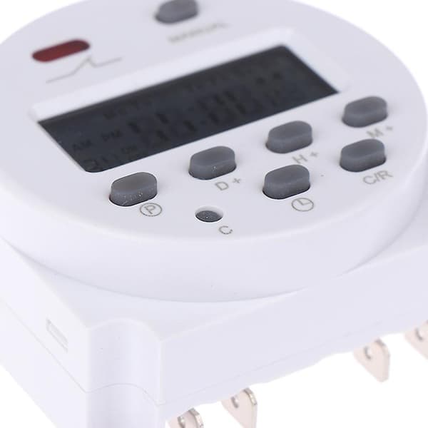 Digital tidsbryter DC/AC 12V 16A LCD programmerbar tidsbryter OVP-bryter