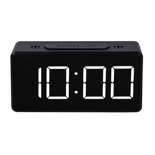 Digital väckarklocka - Svart Svart black