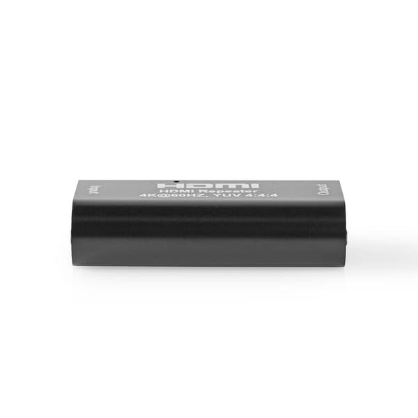 HDMI™-repeater | 40,0 m | 4K@60Hz | 18 Gbps | Metall | Antrasitt