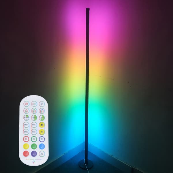 Remote-controlled LED floor lamp with app, RGB, 7W