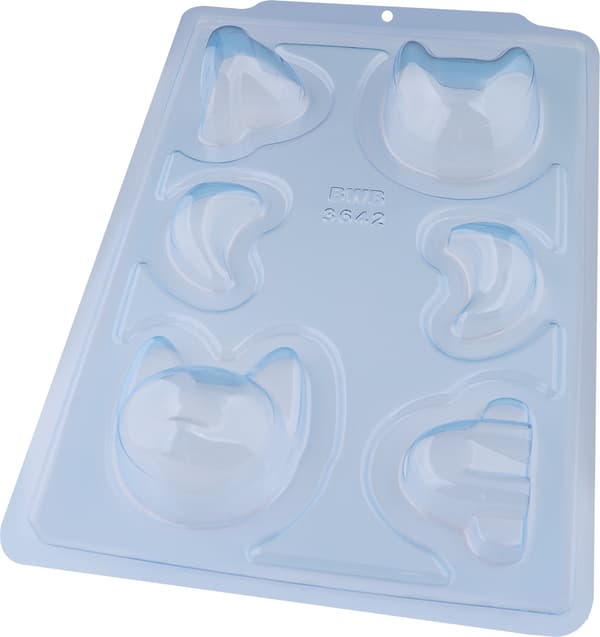 Pralineform Kat 3D - BWB 3642 - Speciel 3-delt form Transparent transparent