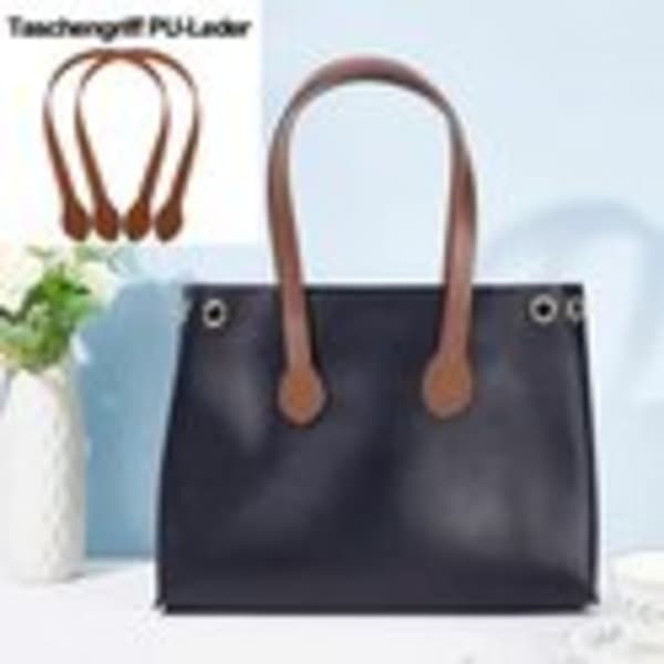 Leather Bag Handles, 6-piece set, Leather Bag, with Ear-shaped Leather Handles