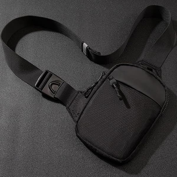 Vanntett Crossbody Sling Bag Oxford Polyester Messenger Brystveske