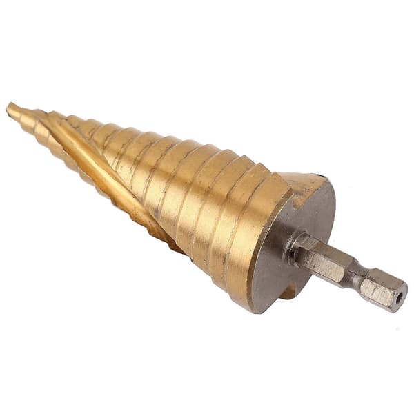 Step Drill High Speed Steel Hole Cutter Tool with Hex Shank for Drilling Wood 4mm~20mm