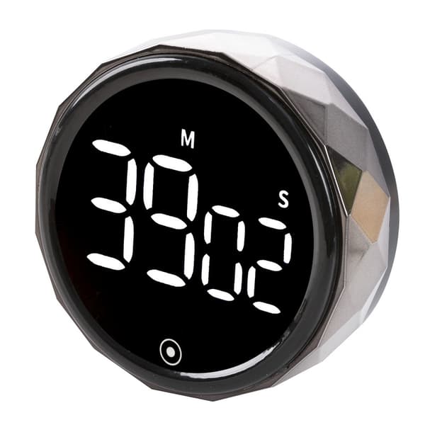 Kjøkken Timer Digital Timer med Stoppeklokkefunksjon og Nedtelling Aluminium