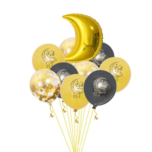 Eid Mubarak -ilmapallot ja tarrat, Ramadan-koristeet kotijuhliin
