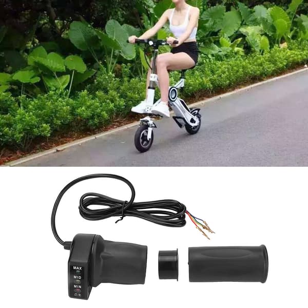 36V Half Twist Throttle with Battery Indicator for Folding Mini Electric Bikes Scooters