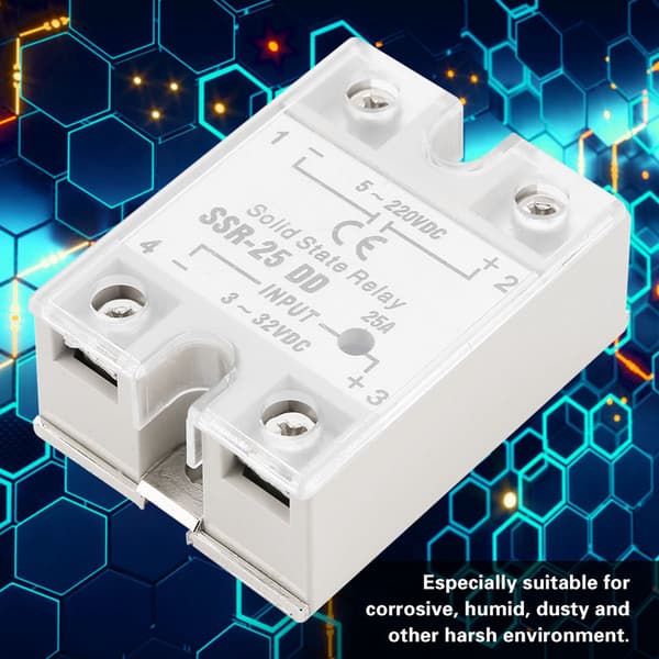 SSR-25 DD 25A 5-220VDC Solid State Relæ til industriel automatiseringsproces