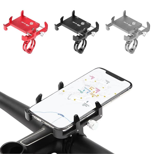 Gub Pro3 Shockproof Adjustable Aluminum Alloy Phone Holder with Eagle Claw Shape for Bicycle Red Red