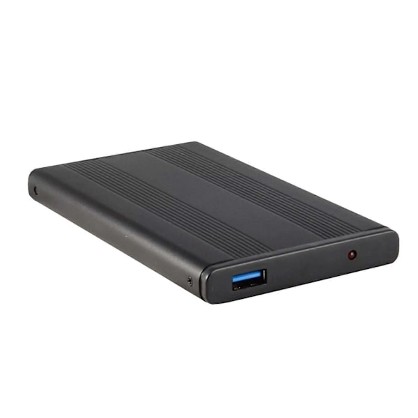 USB 3.0 2.5\" SATA Hårddisk Extern Inhägnad HDD Fodral Tålig Aluminium 12
