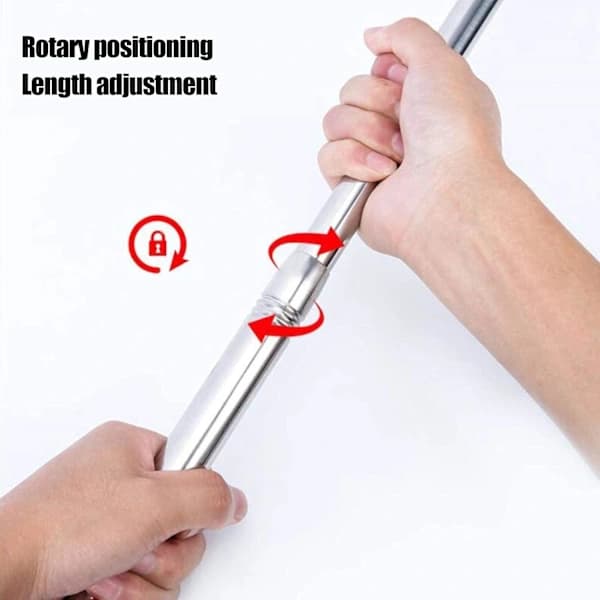 Telescopic Foldable Fishing Net, 1.5m Pole Foldable Extendable Aluminum Long Handle, Stainless Steel Triangular