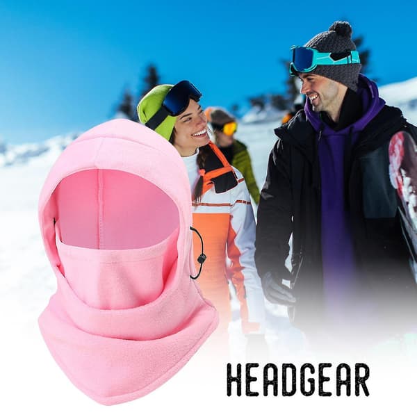 Unisex Balaclava Skimaske Solbeskyttelse Åndbar Elastisk Orange Orange
