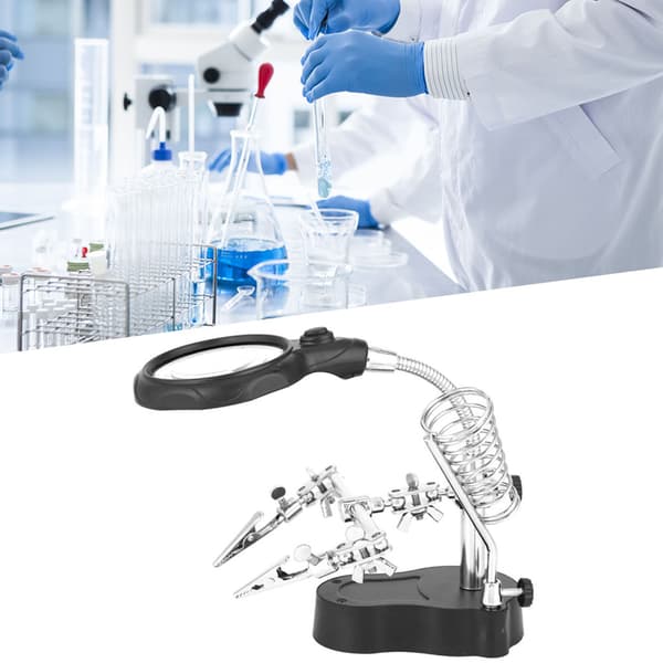TE 801 LED Magnifying Lamp with Clamp for Workbench Repair