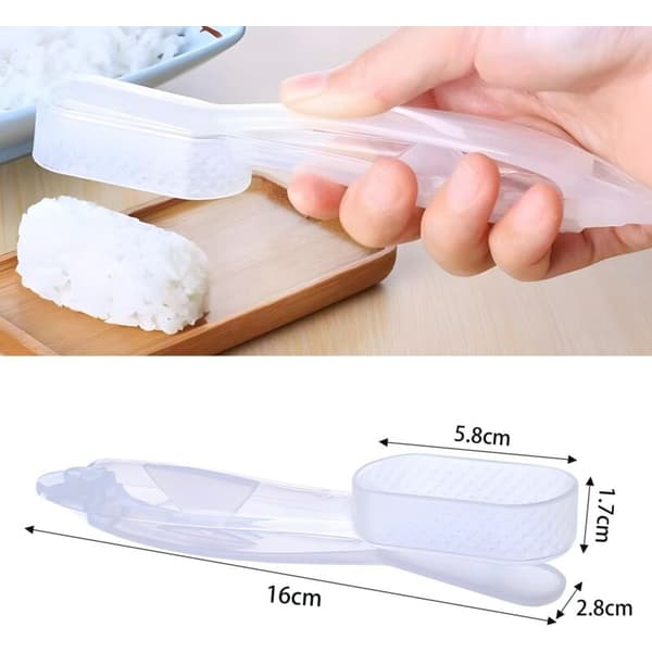 3-delt DIY Sushi-sett med sushiform og onigiriform