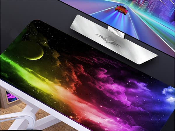 Musmatte Stor - Gaming - 90x40cm - Sky