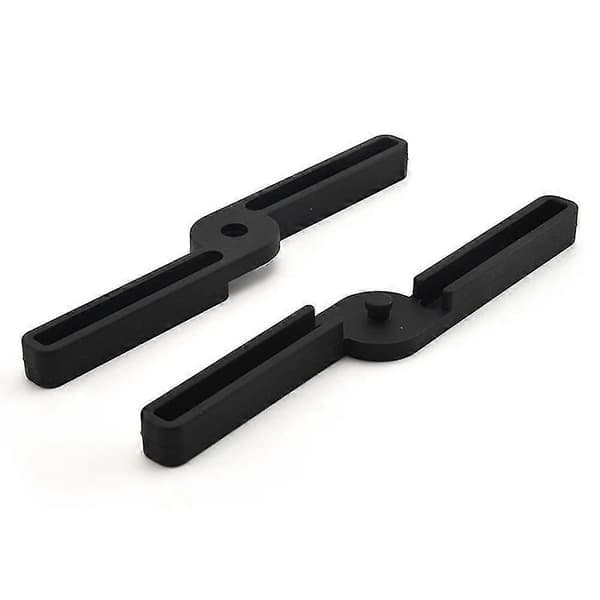 2 stk (sort + rød) foldbare silikone bordskånere, foldbare udvidelige, lette, fleksible, holdbare skridsikre bordskånere