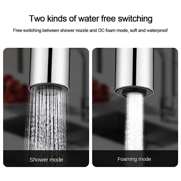 Pull-Out Spout Faucets Nozzle Faucet Extension Extender GRAY gray