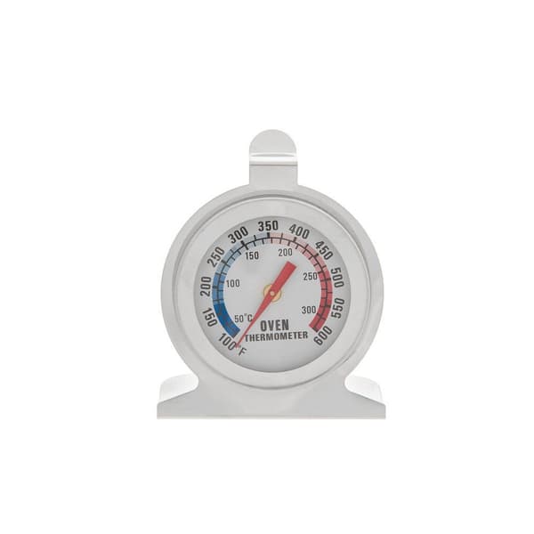 Analogt ovntermometer med dobbelt temperaturskala, 0–300 °C