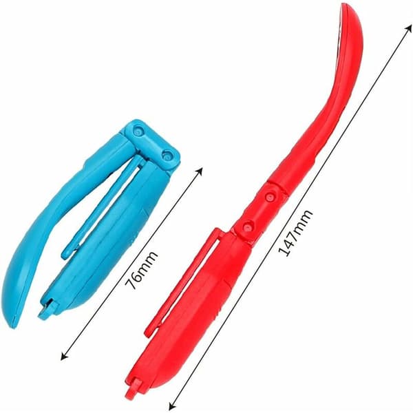 Justerbar Clip-on Bokleselampe med Sammenleggbart Batteri (Svart)