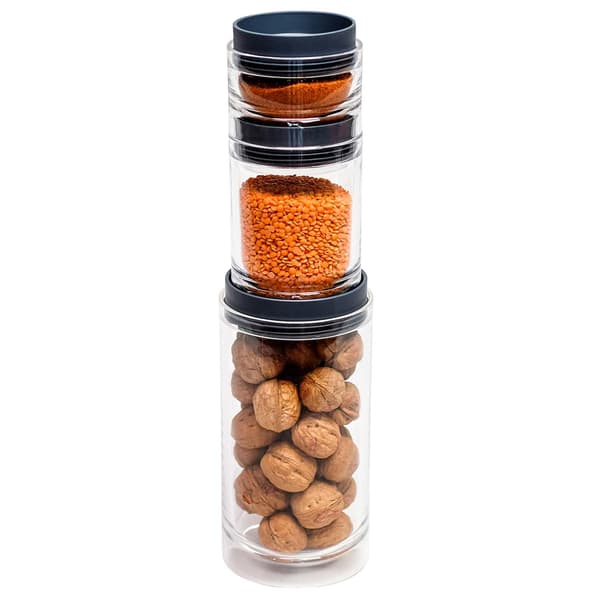 Wonder Worker, Hit - 3x Stablebare Bokser med Lokk Transparent transparent