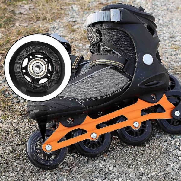 8-pack inline wheels, inline skate wheels for indoor/outdoor use, replacement wheels with bearings 64mm