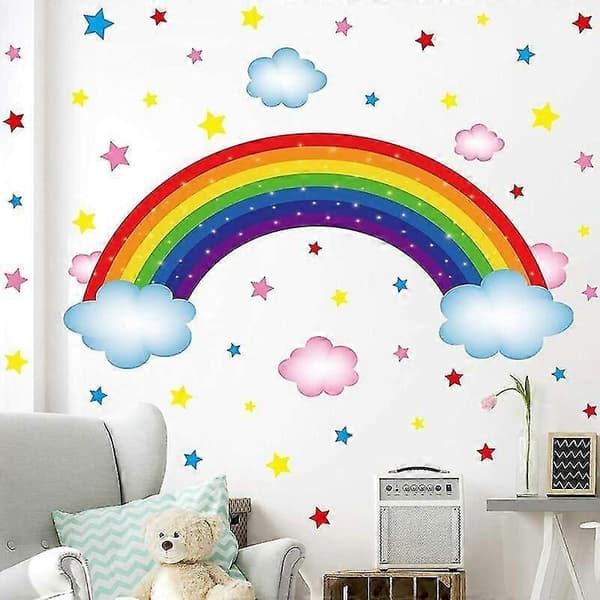 Creative Removable DIY PVC Rainbow Bridge Wall Decal