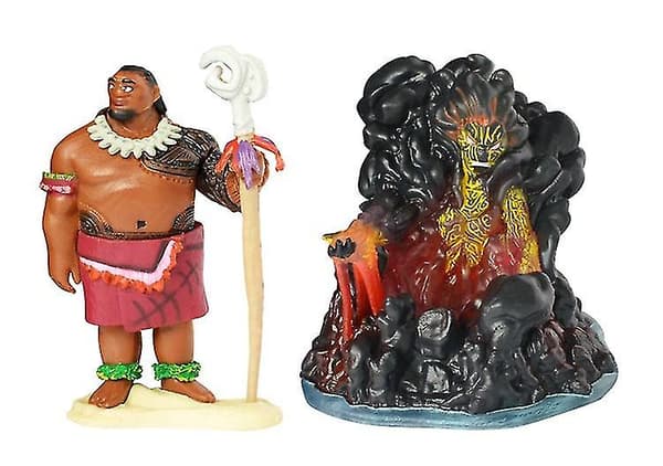 10 stk/sett Moana Maui actionfigur-leker 12+