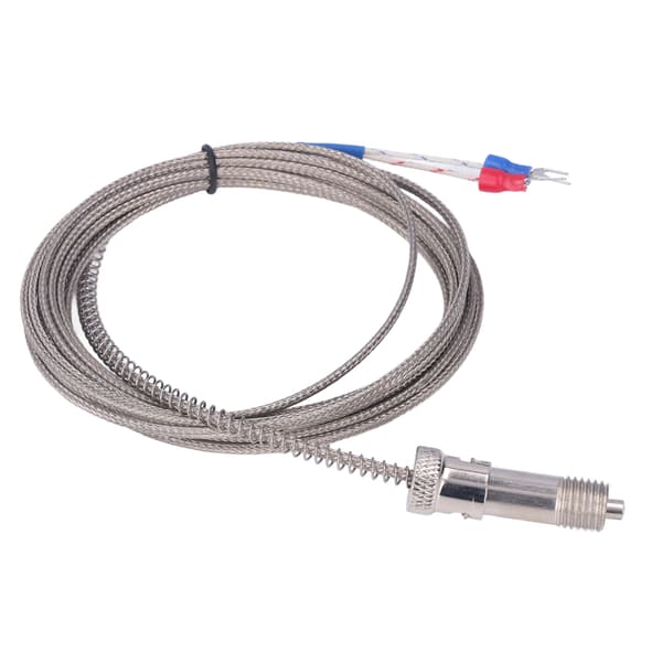 K-type Snap Fit Spring Thermocouple Stainless Steel 3 Meter