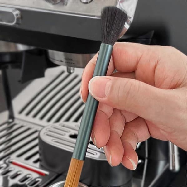 Coffee Grinder Cleaning Brush with Soft Bristles and Ergonomic Grip for Barista Machine