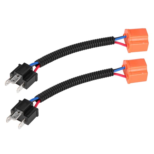 2 Pcs H4/9003/HB2 Ceramic Connector Extension Cable Set