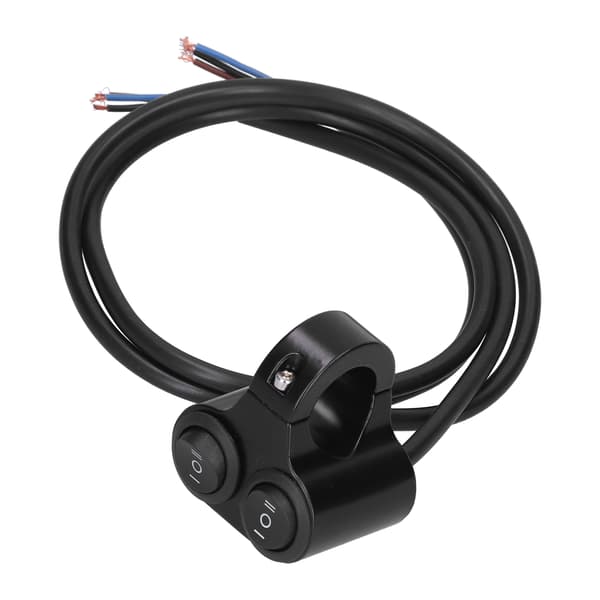 Motorcycle Headlight Switch Handlebar Mount On/Off Button 2 in 1 Universal for 12V ATV UTV