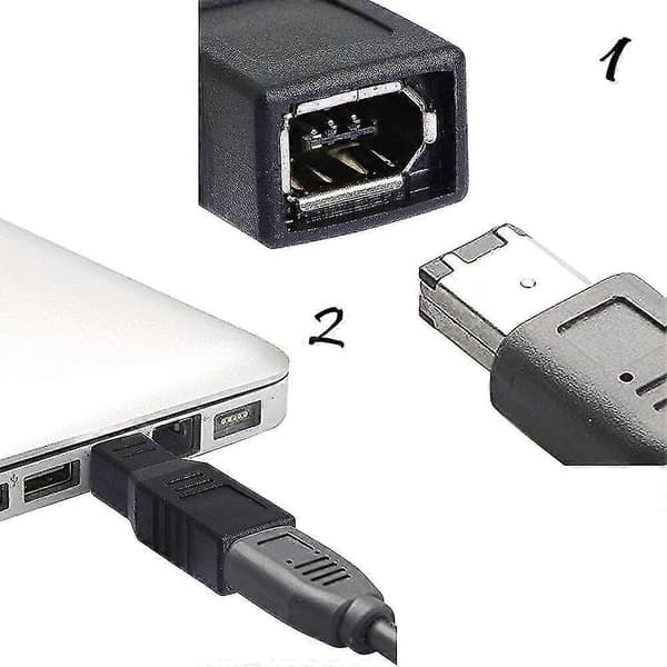 Firewire IEEE 1394 Type A 400 6-bens hun til 1394 Type B 800 9-bens