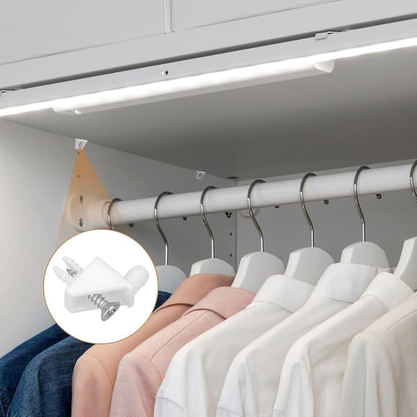 30 stk 5 mm hvite hyllebærere for IKEA PAX, BILLY og KOMPLEMENT, reservedeler