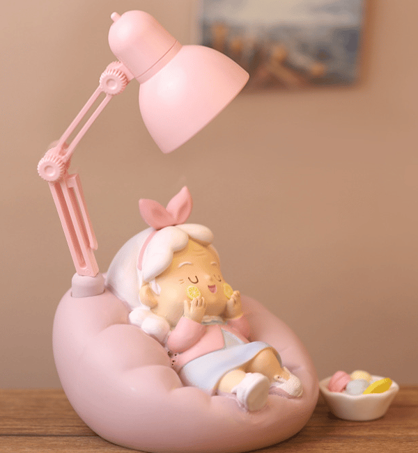 Creative small table lamp decoration cartoon old man and grandmother