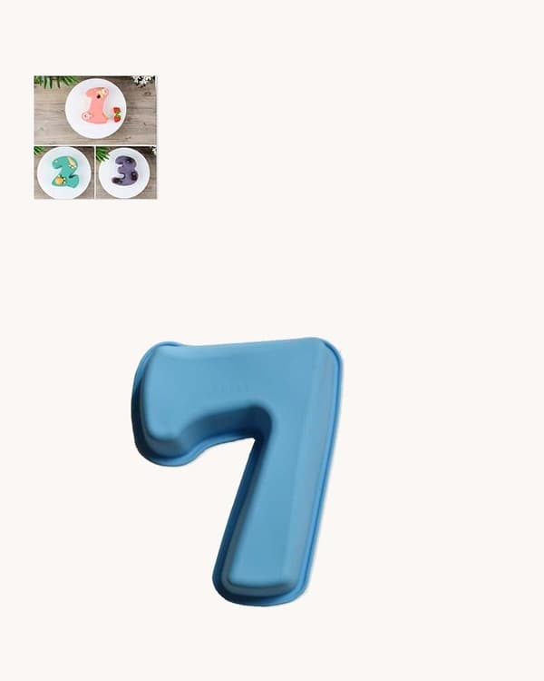 Numero 7 Numerokakku Pieni Numeromuotti multifärg multicolor