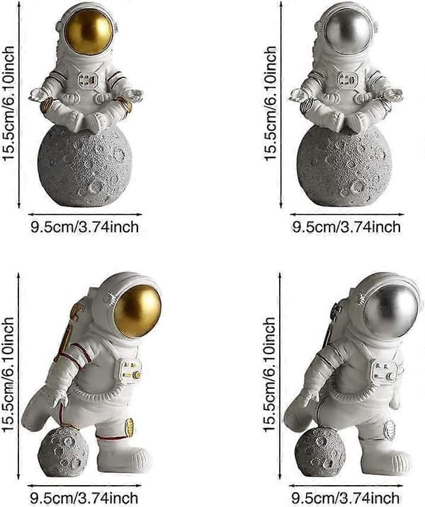 Astronautstatue i harpiks - Dekorativ figur