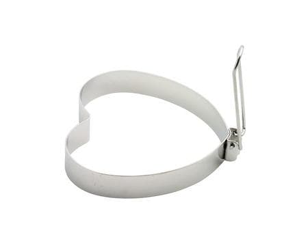 Æggering hjerte 11cm Bastian Silver silver