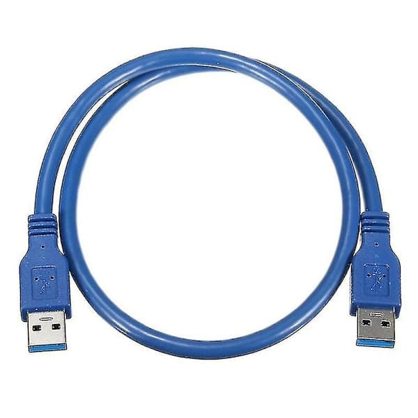 Dobbelt USB-kabel med hanstik, USB til USB, til harddisk-kabinetter, laptops, ny