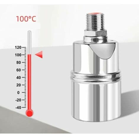[LD] Automatisk flydeventil - Poolniveau regulator - Rustfrit stål - Tryk 10-150 psi - Temperatur 0-100 °C