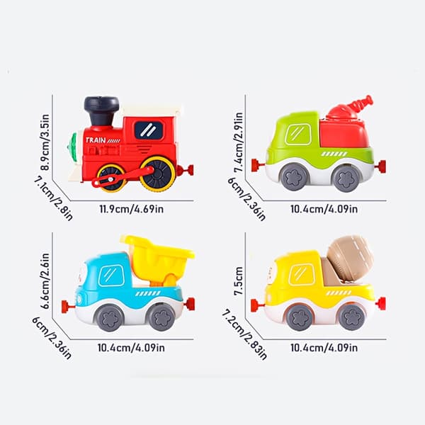 Damptogsett med skinner, elektrisk leketog, Small Train Small Train