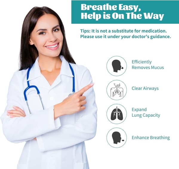 Slemrensande Enhet & Lungtränare - Breathing Ai