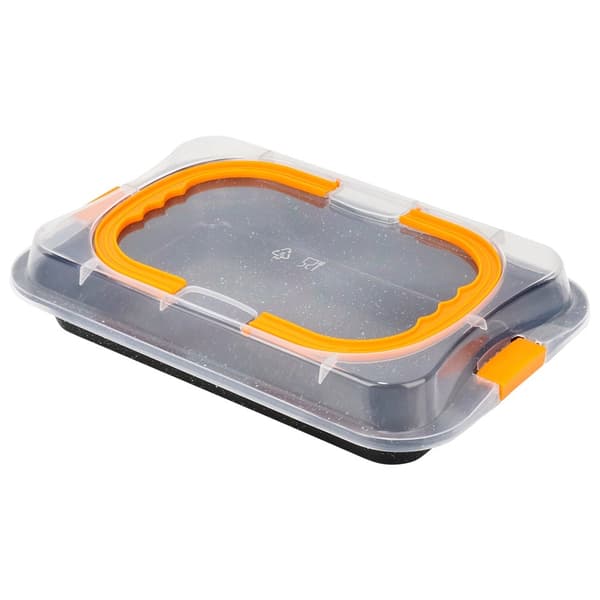 Bageform med non-stick-belægning og låg, 36x23x4,5 cm