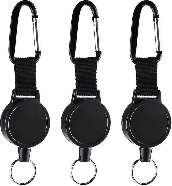 3-pack ID Card Lanyard, Thick Extendable Lanyard, Rolling Key, Key Gift